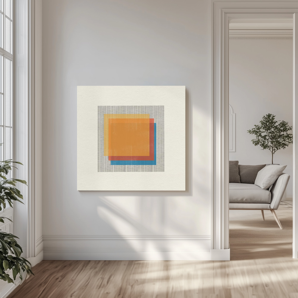 Canvas print - Colorful Illusions in the livingroom