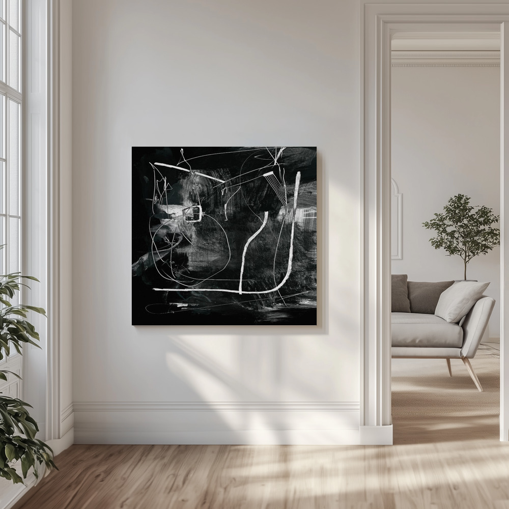 Canvas print - Mono in the livingroom