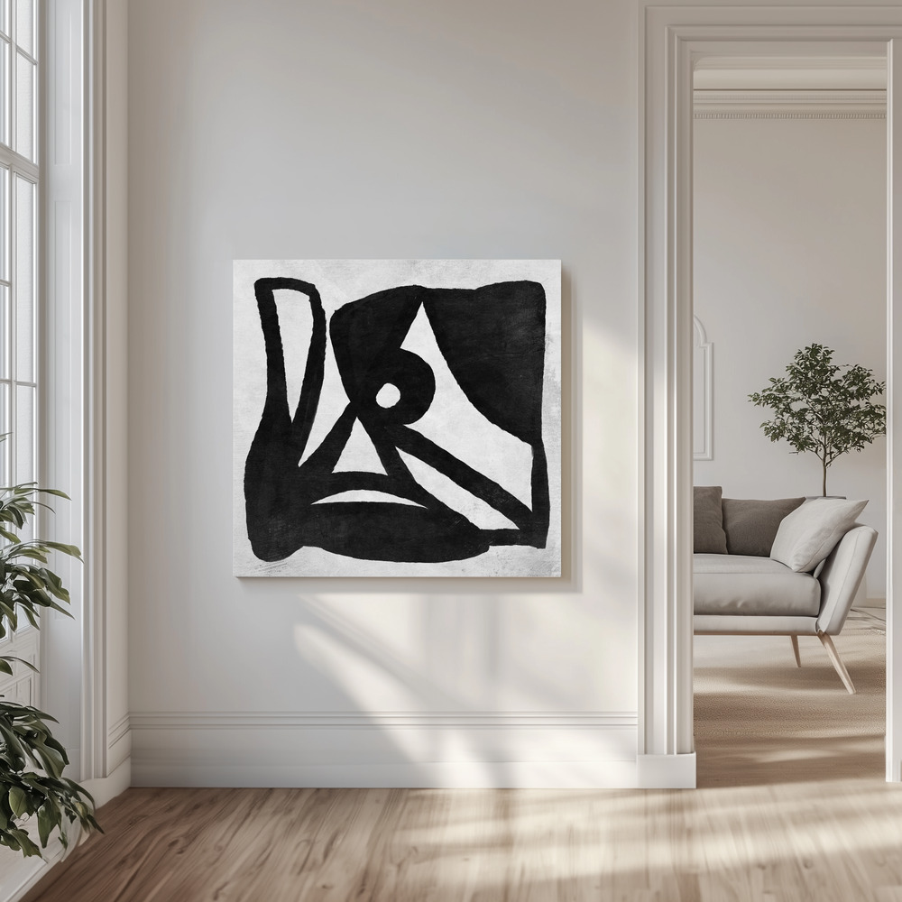 Lærred - Abstract Melody No2 i stuen