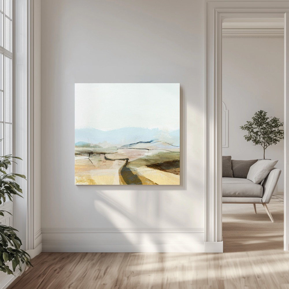 Canvas print - Countryview in the livingroom