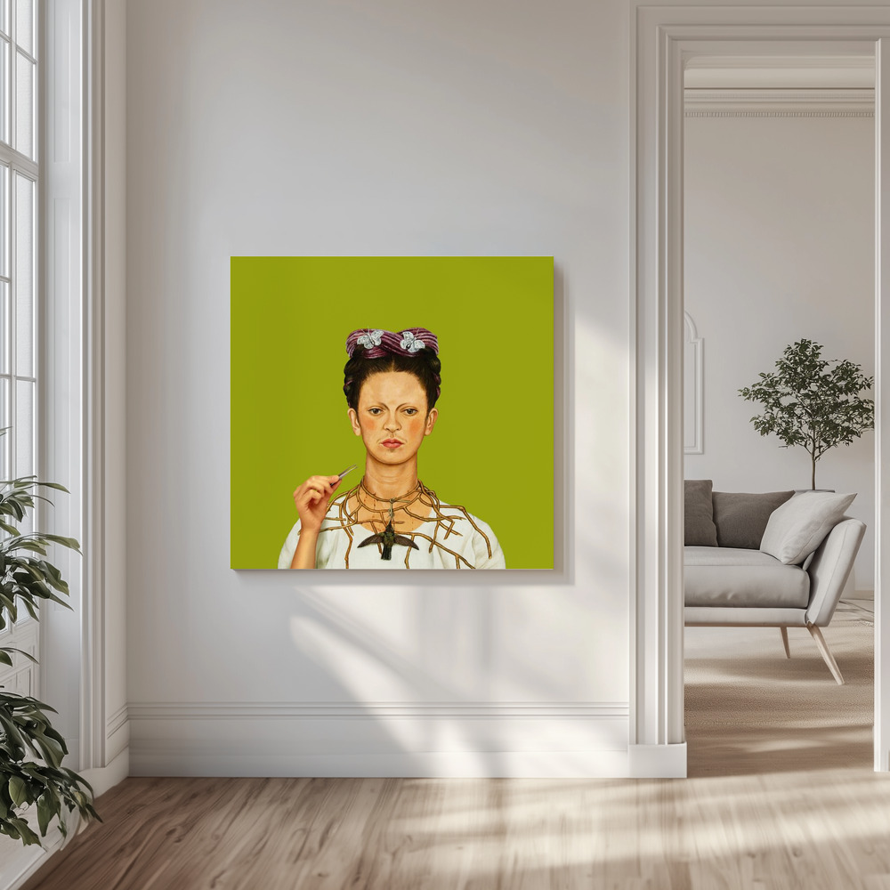 Leinwandbild - Don't Overdo in der Wohnstube