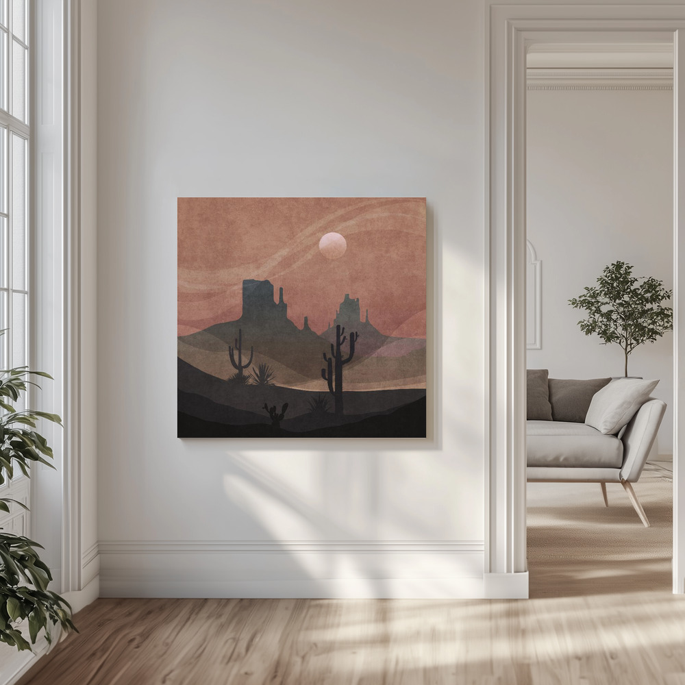 Canvas print - Desert Twilight in the livingroom