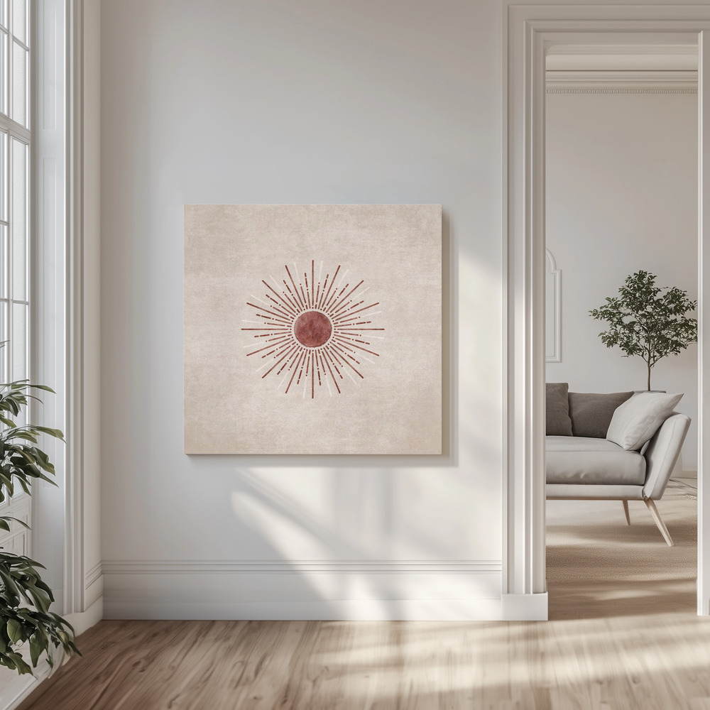 Canvas print - Radiant Sunburst in the livingroom