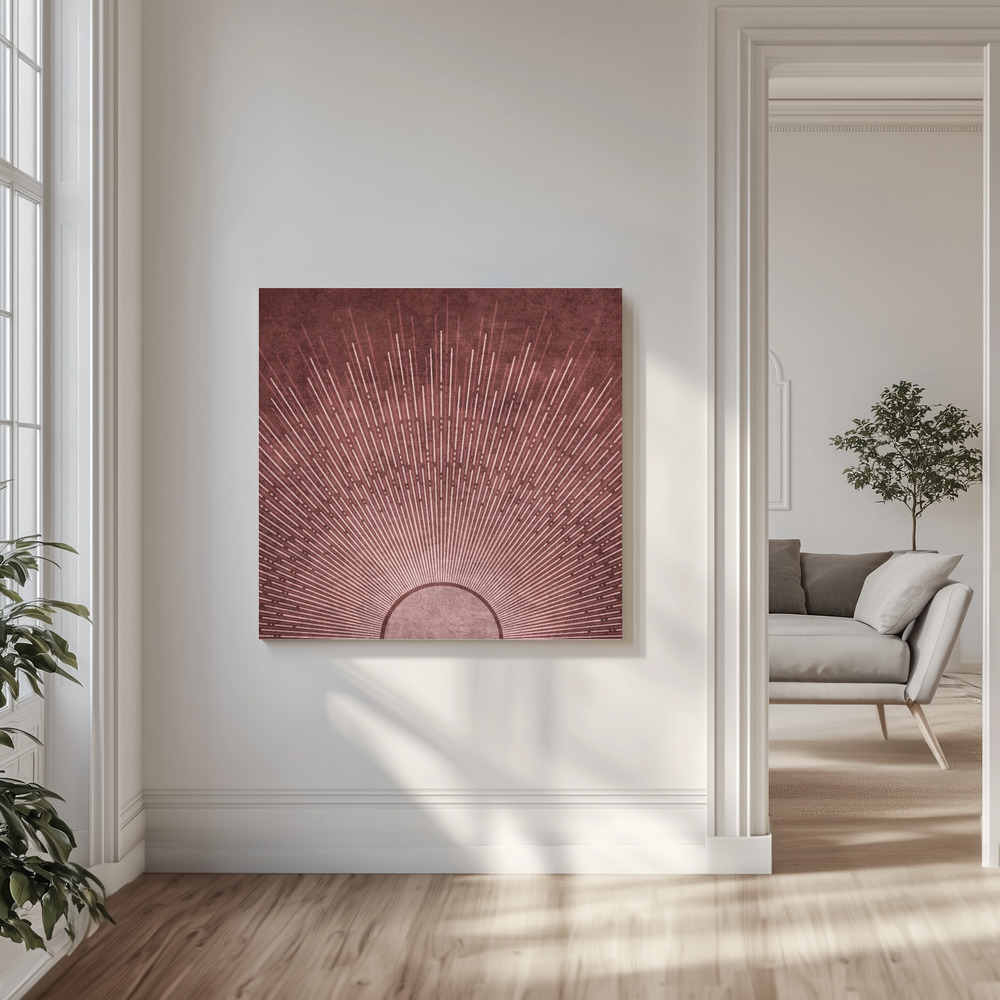 Stampe su tela - Radiant Horizon in salotto
