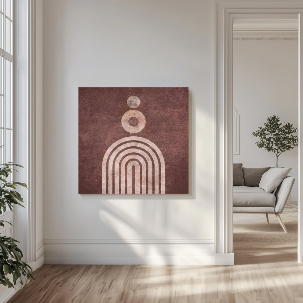 Stampe su tela - Serene Symmetry in salotto