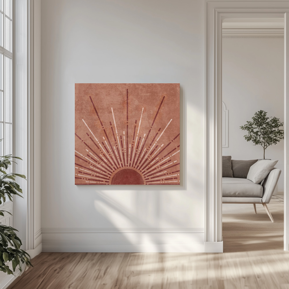 Canvas print - Radiant Dawn Burst in the livingroom