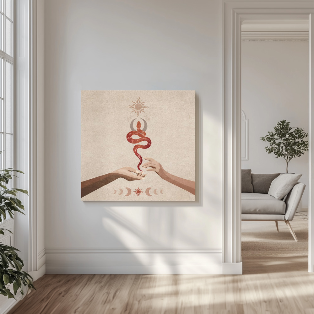 Canvas print - Serpent Harmony in the livingroom