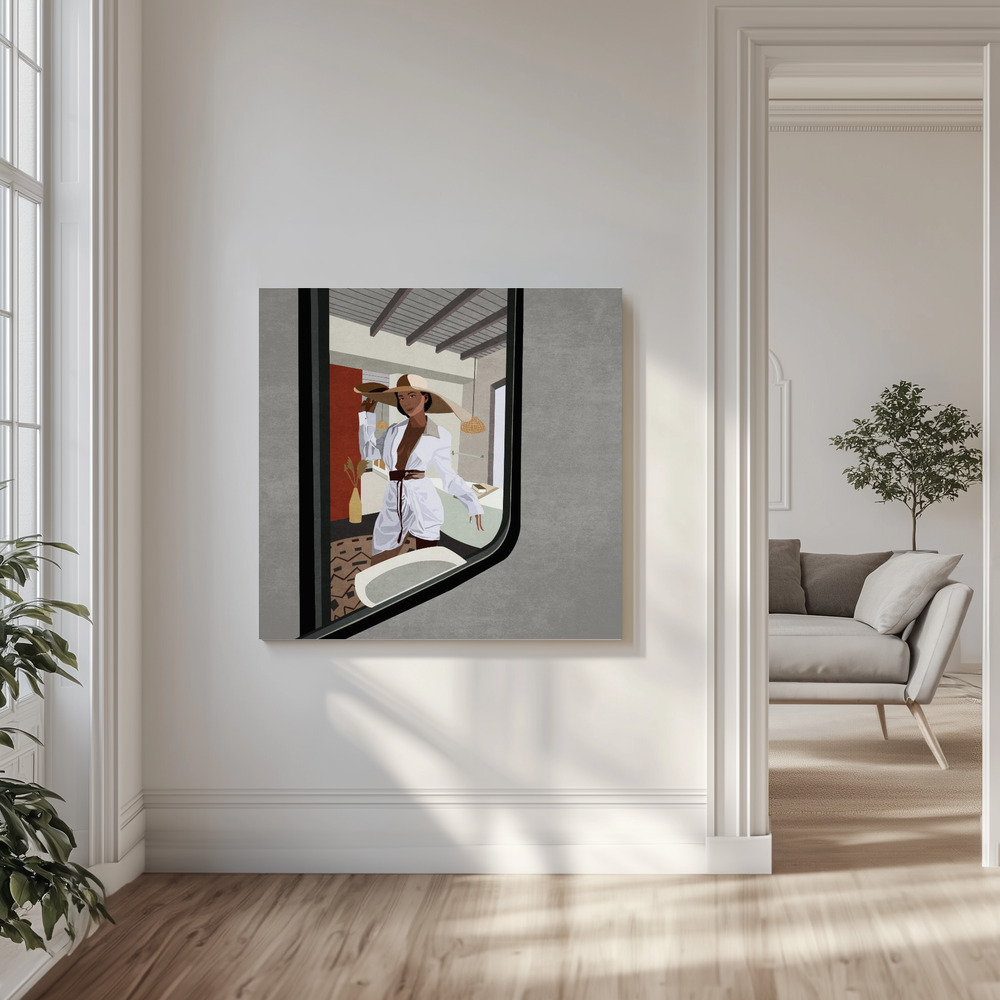 Canvas print - Reflected Elegance in the livingroom