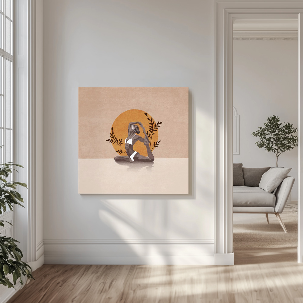 Canvas print - Yoga Serenity in the livingroom