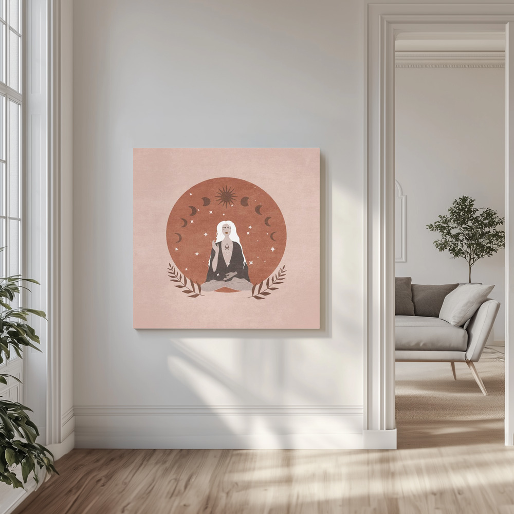 Canvas print - Lunar Serenity in the livingroom
