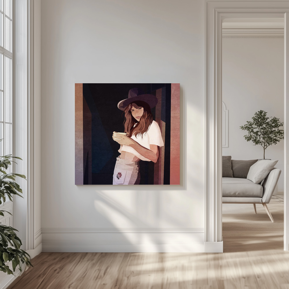 Stampe su tela - Morning Coffee Charm in salotto