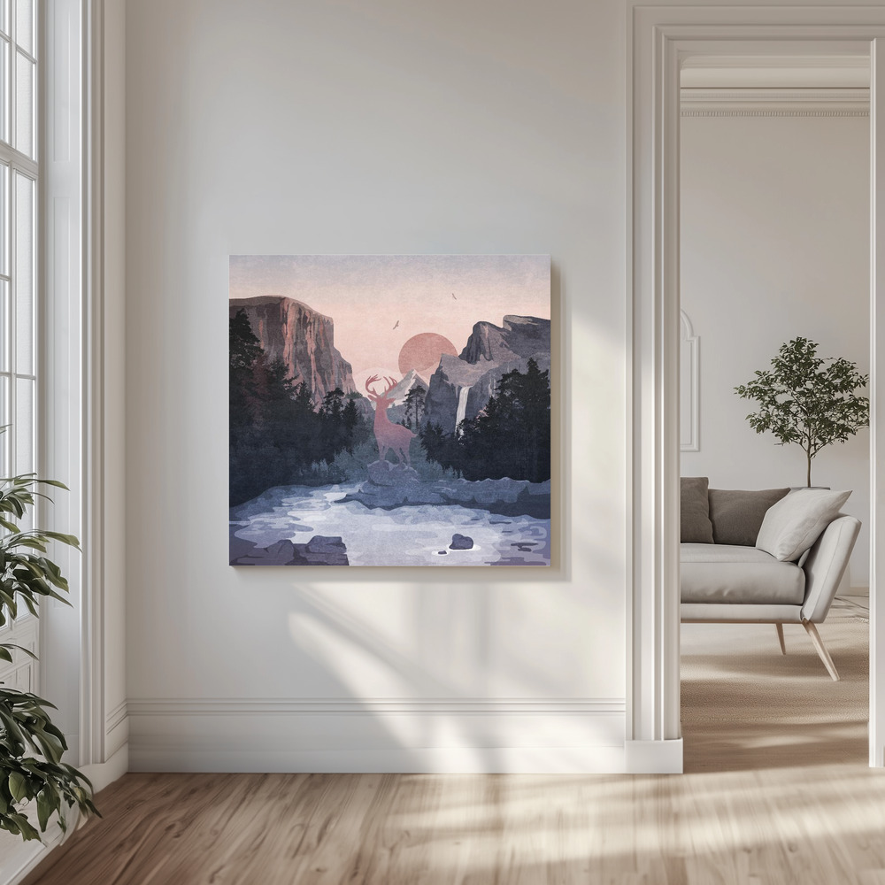 Canvas print - Majestic Dawn Scene in the livingroom