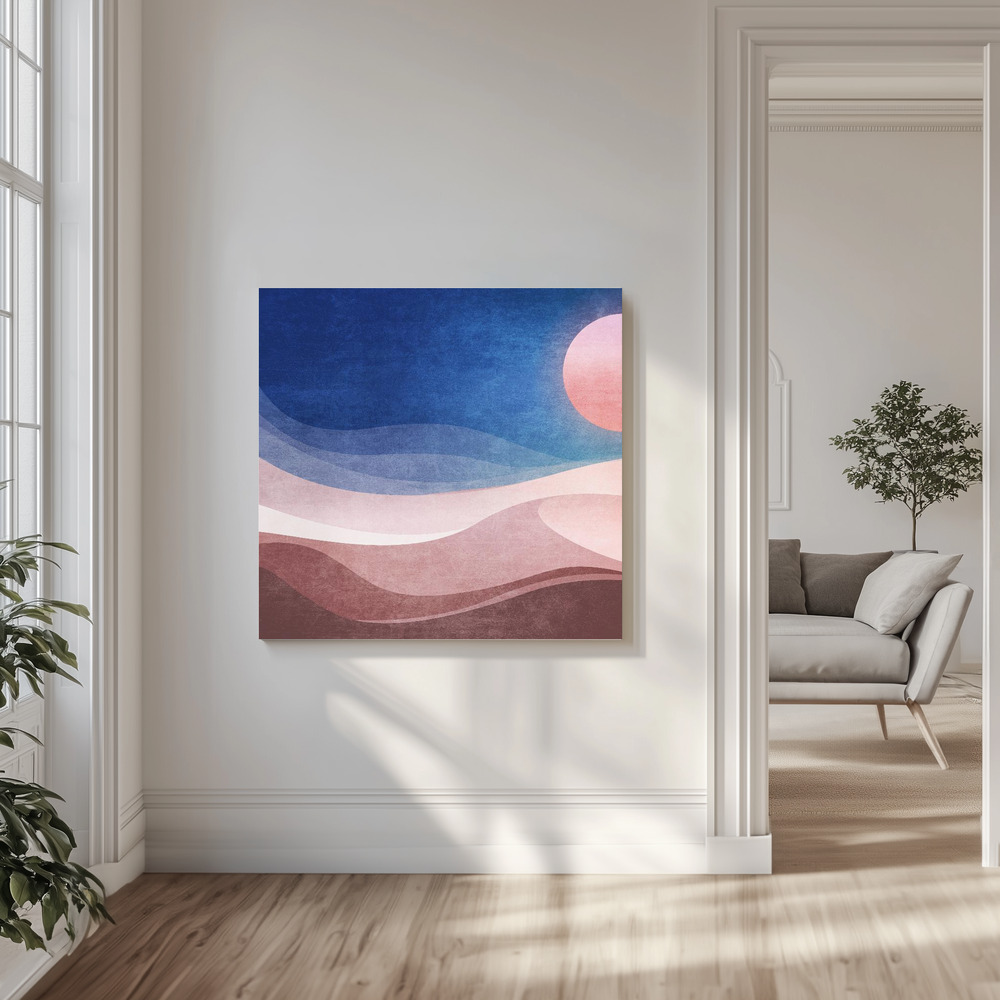 Canvas print - Lunar Horizons in the livingroom