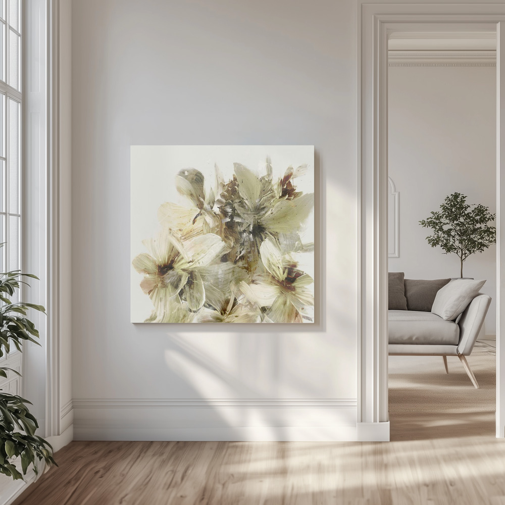 Canvas print - Hill Flowers in the livingroom