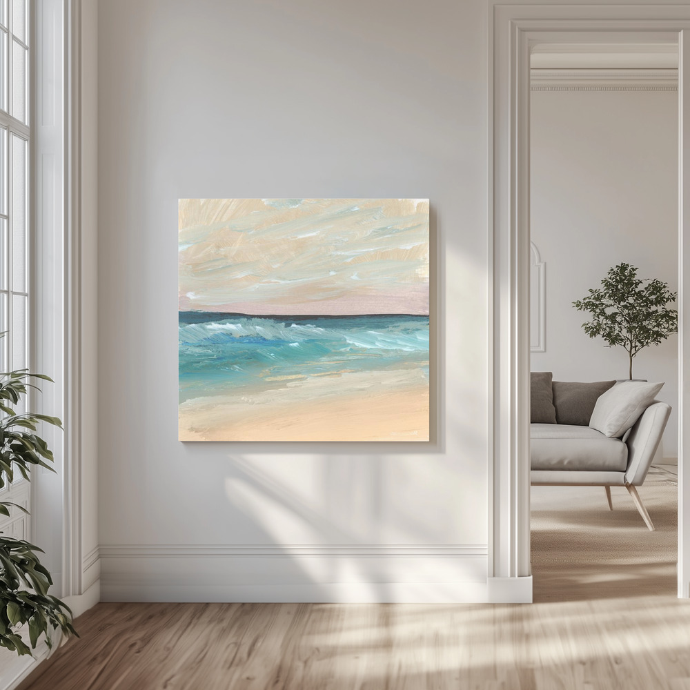 Canvas print - Bay Waves in the livingroom