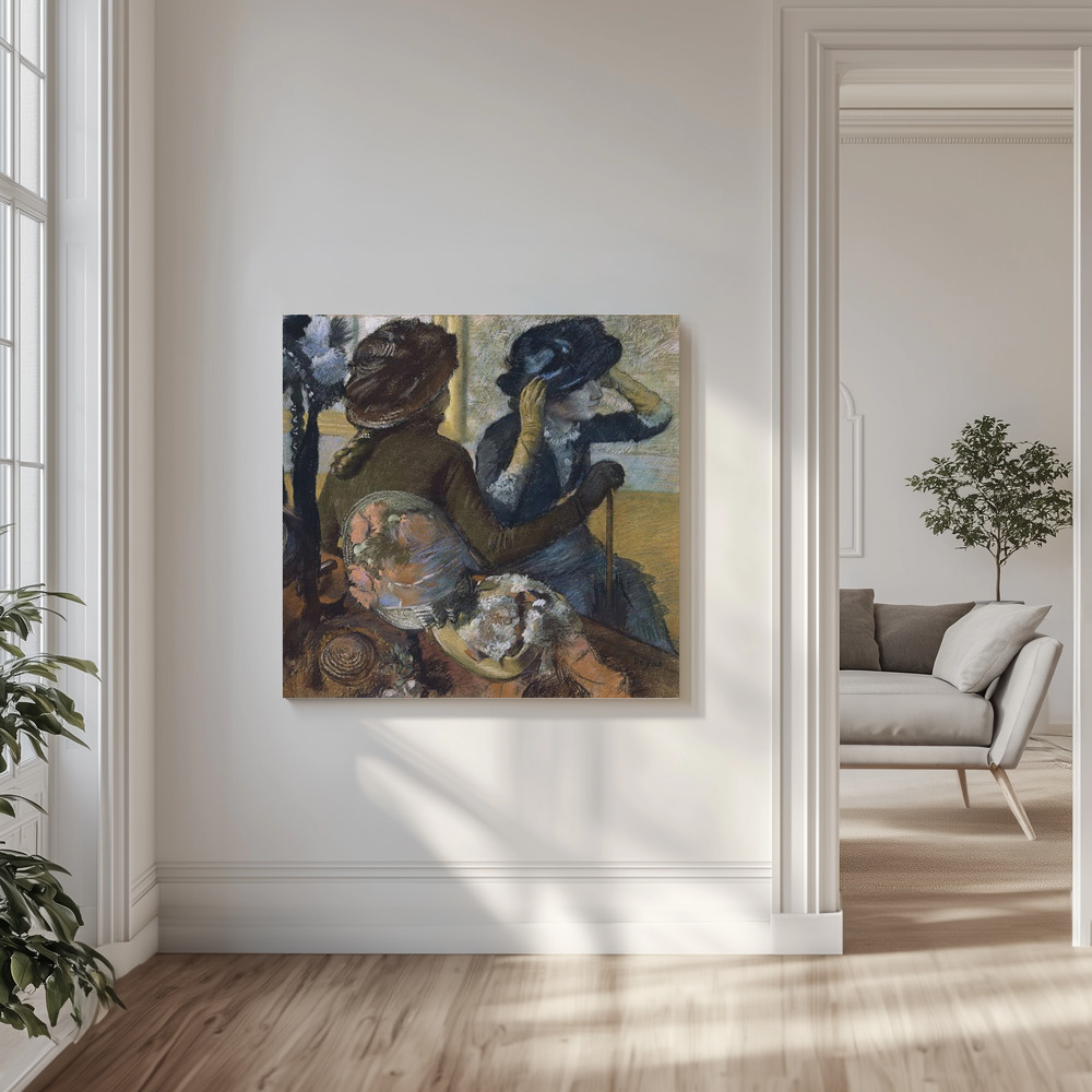 Canvas print - At the Milliner's in the livingroom