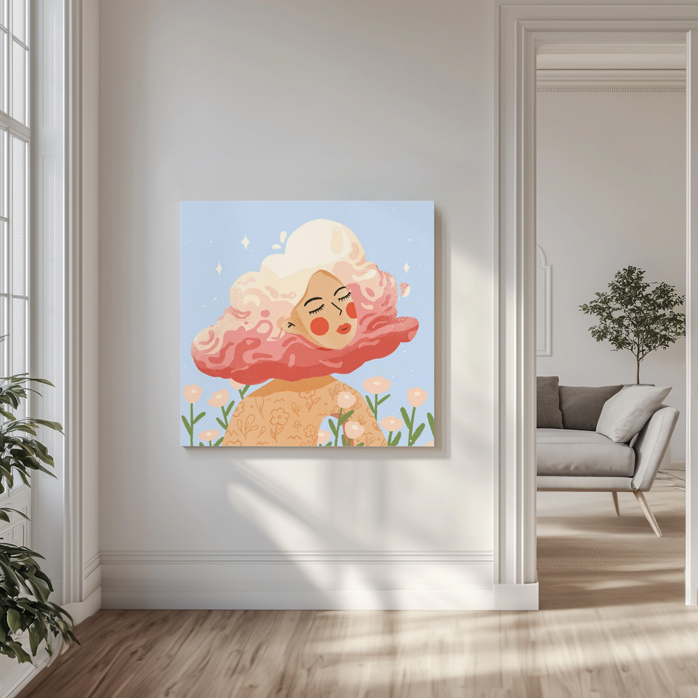 Canvas print - Head On Cloud in the livingroom
