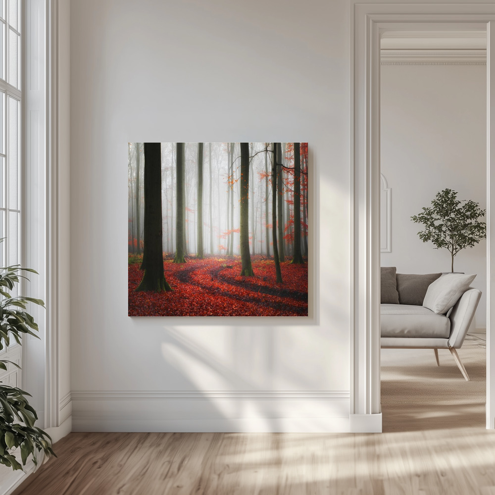 Canvas print - Autumnal Tracks in the livingroom