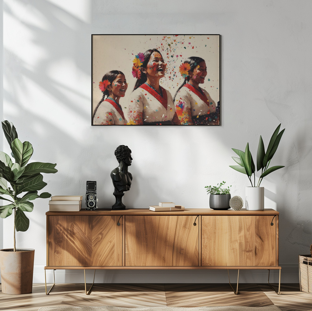 Poster - Open Hearts in living room