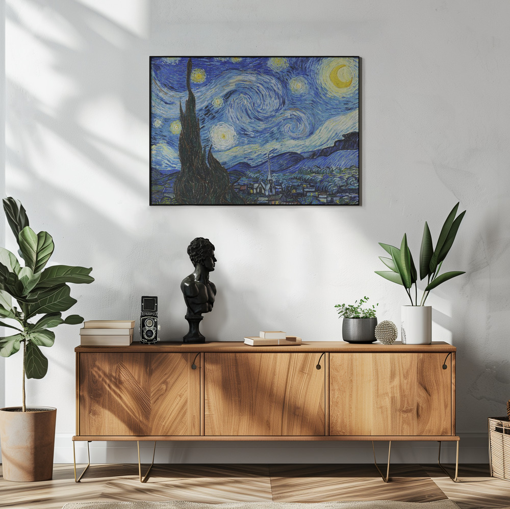 Plakat - The Starry Night i stuen