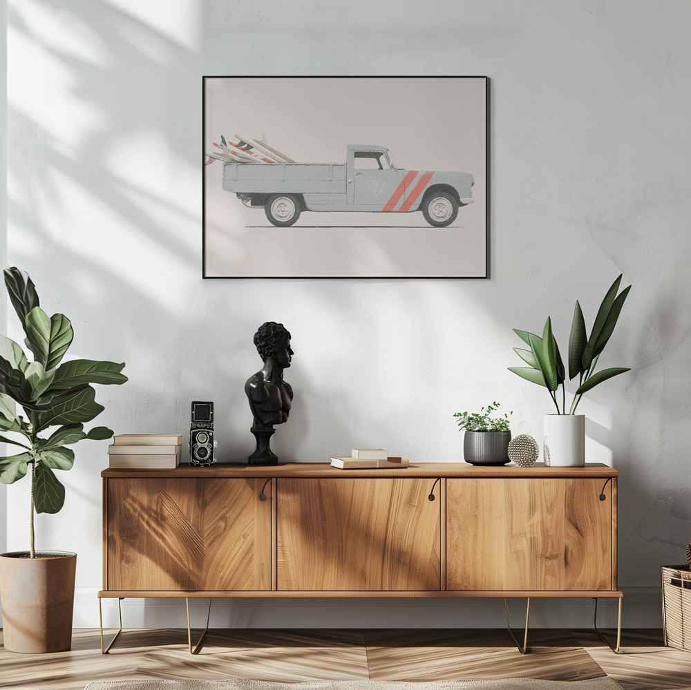 Poster - Pickup in living room