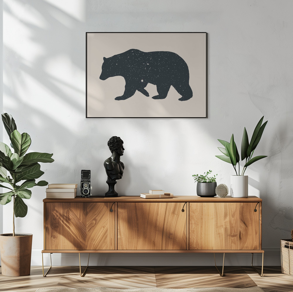 Poster - Bär in living room