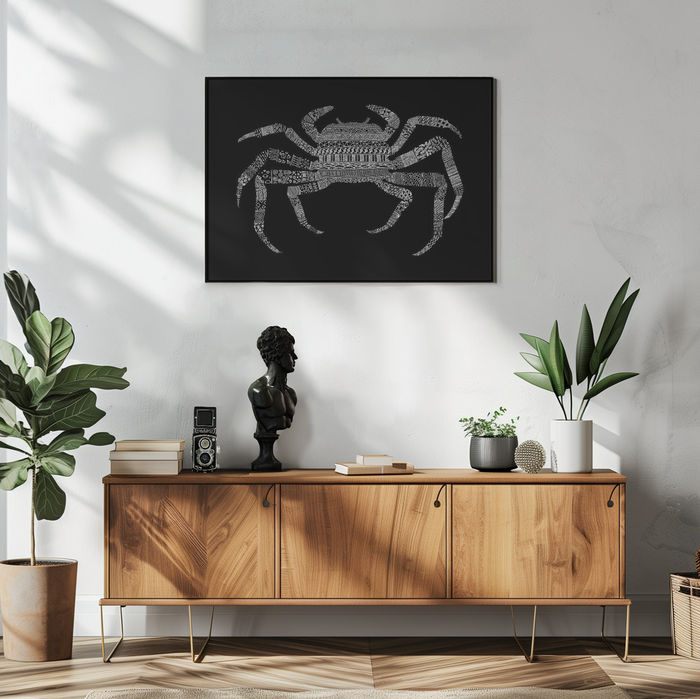 Poster - Crab in living room