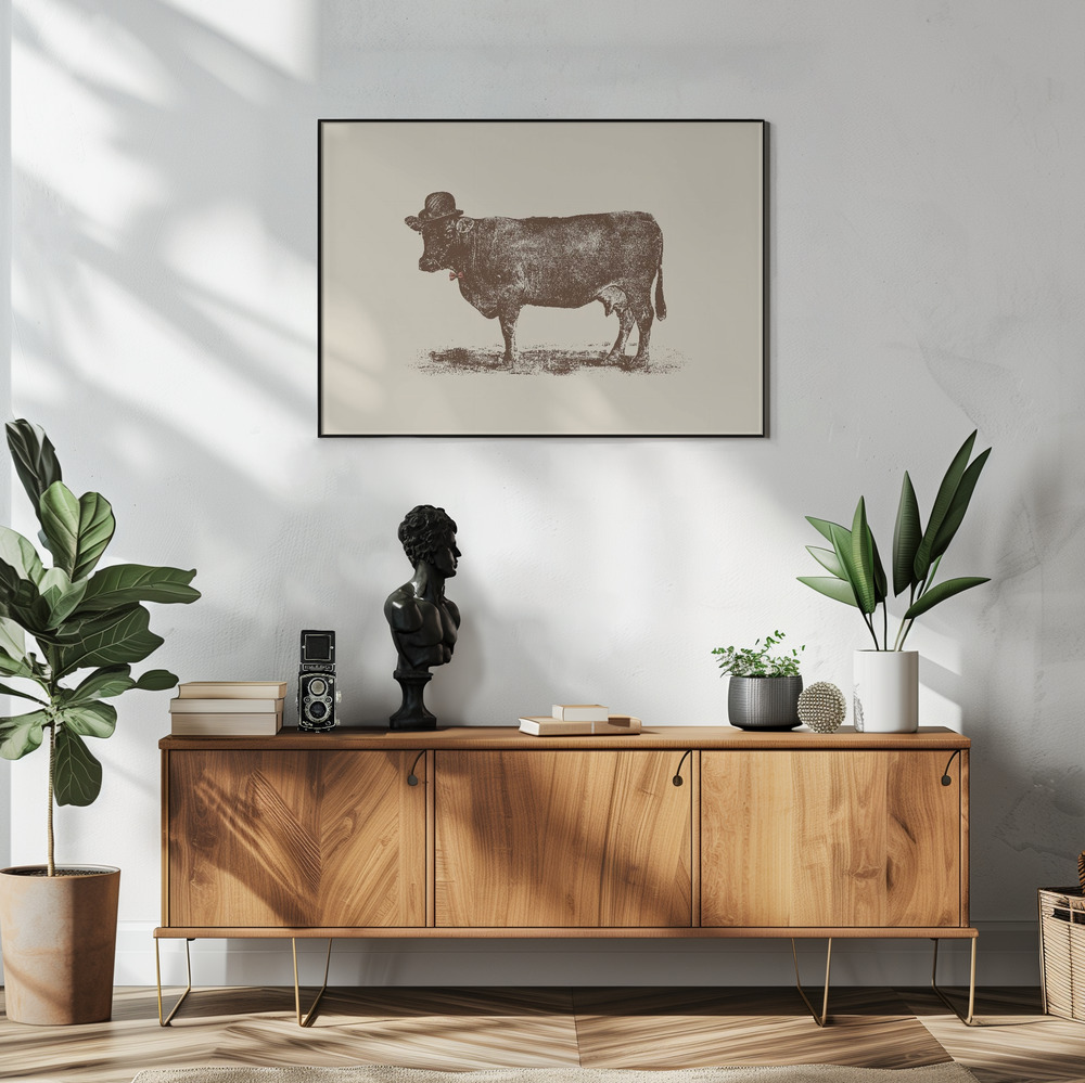 Poster Cow Cow Nut - Affisch i vardagsrummet