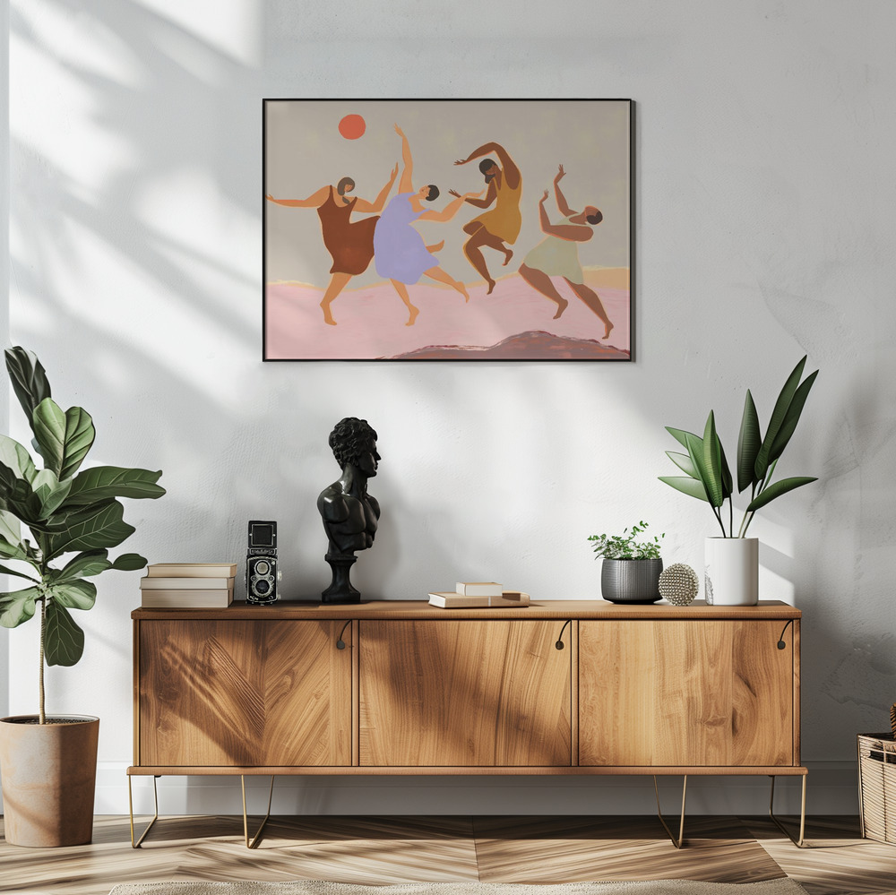 Poster - Together in de woonkamer